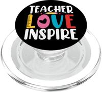 Teacher Love Inspire - Motivational Back To School Teacher PopSockets PopGrip for MagSafe