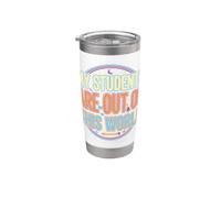 Teacher My Students Out of This World Space School Universe Stainless Steel Insulated Tumbler