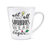 Teacher Not All Superheroes Wear Capes 12oz Latte Mug Cup