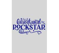 Teacher Notebook Educational Rockstar Lined Journal 6in x 9in