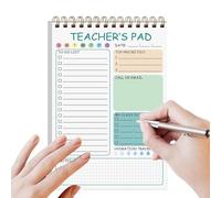 Teacher Notepad, Teacher Notepad - 50 Sheets Teacher To-Do List Notepad, Cute Mediary Planner, 5.8 x 8.3 inches Must Have Classroom Elementary School Stationery