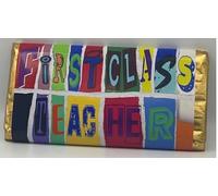 Teacher Novelty, themed Chocolate Bar gift For Birthdays, Christmas, Valentines Fathers Day,and Easter. Friends, family and work colleague. End of school term gift. (One Size, Milk Chocolate)
