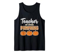 Teacher of Little Pumpkins Fall Back to School Tank Top