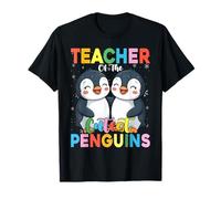 Teacher of The Cutest Penguins Funny Penguin Back to School T-Shirt