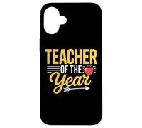 Teacher Of The Year Education Leader Student Mentor Case for iPhone 16 Plus