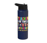 Teacher of Tiny Superheroes Stainless Steel Insulated Water Bottle