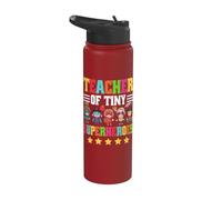 Teacher of Tiny Superheroes Stainless Steel Insulated Water Bottle