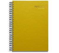 Teacher Planner 2026-2027 A4 size by Pirongs | 5 Lesson Planner for Teachers | Page a day | Undated, Hardback, Wiro-bound Teachers Planner - Yellow