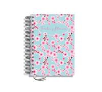 Teacher Planner 2026-2027 A5 size by Pirongs | 5 Lesson Planner for Teachers | Page a day | DATED, Hardback, Wiro-bound Teachers Planner - Blossom