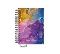 Teacher Planner 2026-2027 A5 size by Pirongs | Dated 6 Lesson Planner for Teachers | Page a day | Dated - Cauldron of Colour