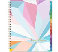 Teacher Planner 2026-2027 - Teacher Lesson Planner 2026-2027, 9" x 11", Jul.2026 - Jun.2027, Weekly & Monthly Lesson Plan Book for Teachers with Back pocket, Colorful Tabs - Blue-purple