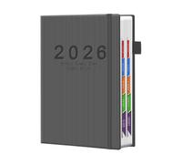 Teacher Planner 2026, A5 Planning Agenda Notebook with Tabs, Goals , Daily Plan Time Management Book for Home, School, Office, Classroom, Meeting Room, Studio, Dorm