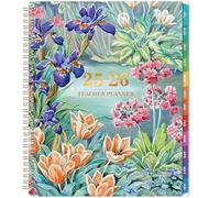 Teacher Planner/Spiral Bound Planner/Teacher Lesson Planner with Colourful Monthly Tabs