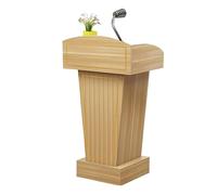 Teacher Podium with Sto Open Lectern for ClassroomPanel Versatile Presentat Stand Recept Desk Ideal for Lessons and Public Speaking