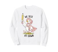 Teacher Porch Goose We Test At Dawn Test Day Coordinator Sweatshirt