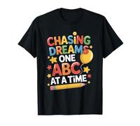 Teacher Pre K Teaching, Chasing Dreams one ABC at a time T-Shirt