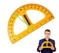 Teacher Protractor - Large Teaching Protractor, Multifunctional Math Tool Effortless Calculation | Engineer Compass Big Digital Design, Ideal for Classroom Lessons and Educational Use, Whiteboard