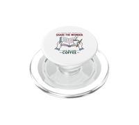 Teacher Reading Open the Book Share the Wonder Coffee PopSockets PopGrip for MagSafe