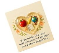 Teacher Recognition Keepsake, Heart Shaped Party | Teacher Thank You Gift With Card | Teen School Classroom Graduation Christmas