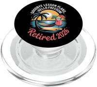 Teacher Retirement Shirts 2026 Goodbye Lesson Hello Freedom PopSockets PopGrip for MagSafe