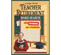 Teacher Retirement Word Search: Teacher Retirement gift | Fun Things to Do In Retirement | 7 x 10