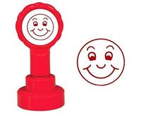 Teacher Reward Stamps Pre-Inked 25,000 Impressions! (Red Smiling Face)