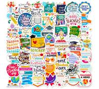 Teacher ' s Day Decorative Transfers 50 Panes Dynamic Risk Acquirer Student Motivation Bulletin Boards and Home Remainder Complimentary Removal Transfers