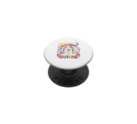 Teacher Scary Enough Without A Costume Halloween Skeleton PopSockets Adhesive PopGrip