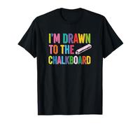 Teacher School Student I'm Drawn to The Chalkboard Graphic T-Shirt
