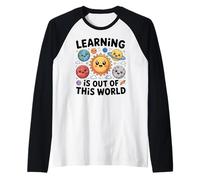 Teacher Space Science Learning is Out of World Raglan Baseball Tee