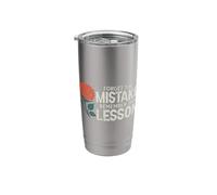 Teacher Squad Forget the Mistake Remember The Lesson Floral Stainless Steel Insulated Tumbler
