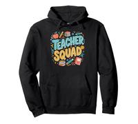 Teacher Squad Funny Back To School Teacher Crew Gifts Pullover Hoodie
