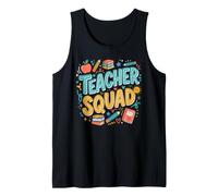 Teacher Squad Funny Back to School Teacher Crew Gifts Tank Top