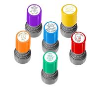 Teacher Stamps for the Classroom - 6 Pieces Motivational Cartoons