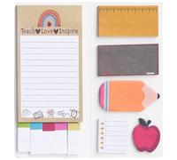 Teacher Sticky Notes 30 Sheets, Cute Shaped Memo Pads, Thick Paper Sticky Pads for School & Office Supplies