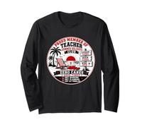 Teacher Summer Holidays Club Zero Lesson Plans Long Sleeve T-Shirt