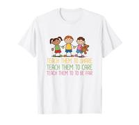 Teacher Teach Kids to Share Care and Be Fair Back to School T-Shirt