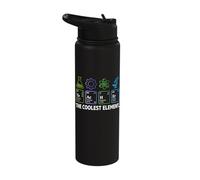 Teacher The Coolest Element Funny Chemist Teacher Stainless Steel Insulated Water Bottle