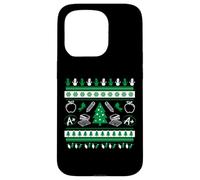 Teacher Ugly Christmas Sweater Instructor Elementary School Case for iPhone 15 Pro