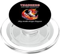 Teacher Unicorn Lover Make Magic Happen Cool Fiery Bojo PopSockets PopGrip for MagSafe