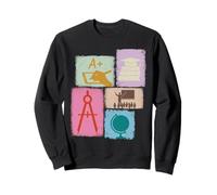 Teacher Vintage Collage School Teaching Women Educator Sweatshirt