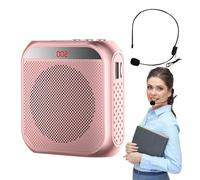 Teacher Voice Amplifier,2200mAh Rechargeable Voice Amplifier Personal Amplifier | Amplifiers Loudspeaker with Wired Microphone Headse, Portable Tour Guide Speaker for Coaches Weiting