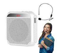 Teacher Voice Amplifier | 2200mAh Voice Amplifier Tour Guide Speaker | Amplifiers Loudspeaker with Wired Microphone Headse, Portable Tour Guide Speaker for Coaches