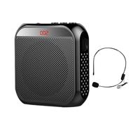 Teacher Voice Amplifier - 2200mAh Voice Amplifier Tour Guide Speaker - Wired Microphone Headset Portable Personal Amplifier for Coaches, Teachers, Meeting, Presentation
