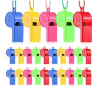 Teacher Whistle Set, Portable Coaching Gear, Colorful Utility with Sturdy Layer, Outdoor Pack with Refined Texture, 100 Pieces Sports Category, Survival Accessory for Soccer Football Hiking