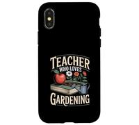 Teacher Who Loves Gardening Classroom Plants Case for iPhone X/XS
