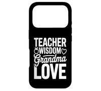Teacher Wisdom Grandma Love Heart School Case for iPhone 17 Pro