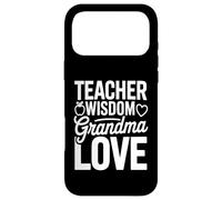Teacher Wisdom Grandma Love Heart School Case for iPhone 17 Pro Max