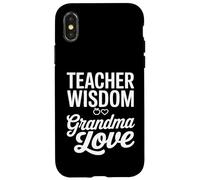 Teacher Wisdom Grandma Love Heart School Case for iPhone X/XS
