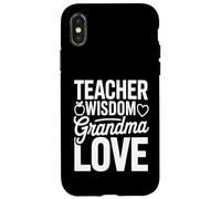 Teacher Wisdom Grandma Love Heart School Case for iPhone X/XS